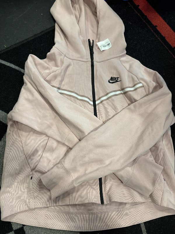 Bleik tech fleece peysa