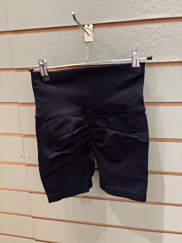 Svartar scrunch íþróttabuxur