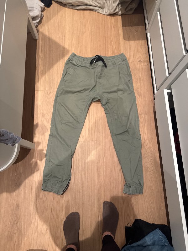 Forever 21 grænar buxur