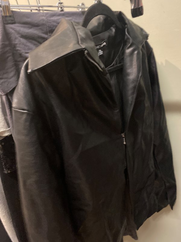 Fashion nova leður skyrta