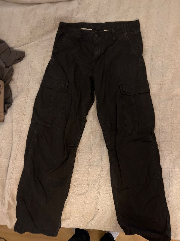 Carhartt svartar cargo buxur