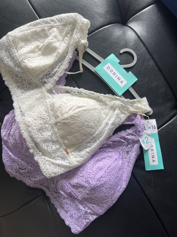 DORINA 2 toppar cream/violet