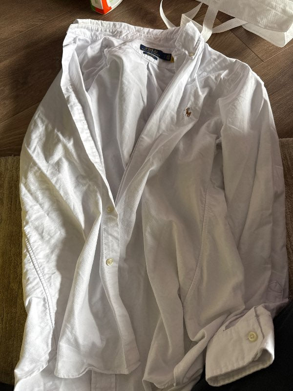 Hvít ralph lauren skyrta