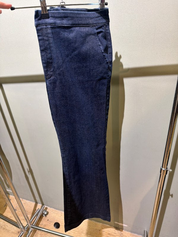 Zara dökkbláar gallabuxur flared