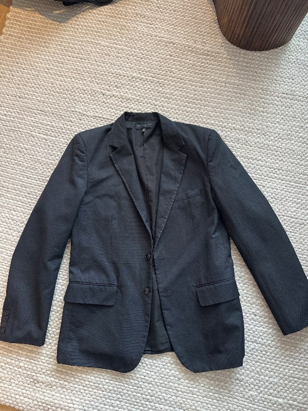 Dökkgrár oversized blazer