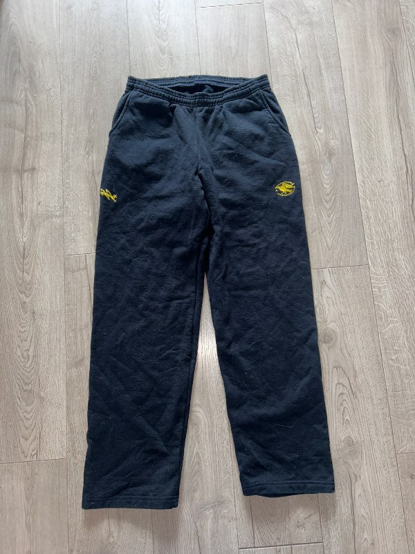 Svartar og gular jogging buxur