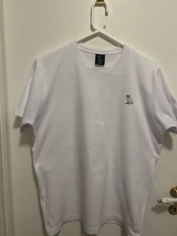 Owl white cotton t shirt