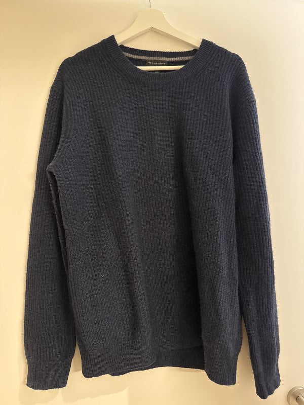 White Company blá cashmere peysa