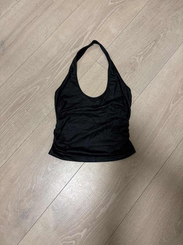 Leður halter top