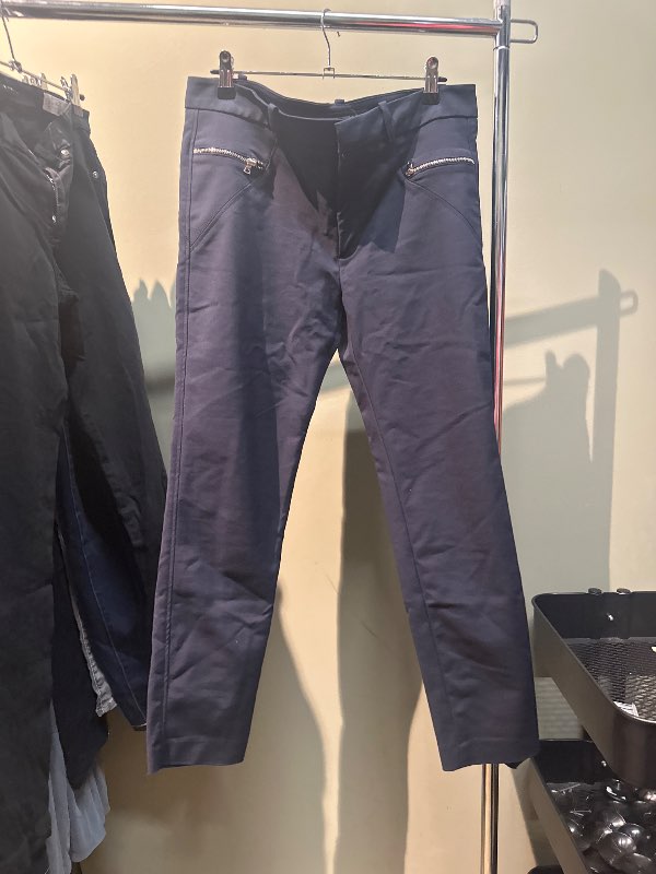 Dökkbláar fínar buxur Zara