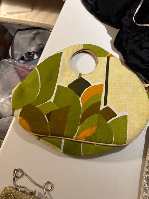Taska græn vintage