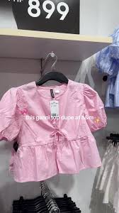 GANNI dupe skyrta bleik