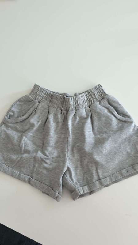 Fashion Nova stuttbuxur, gráar, bómull