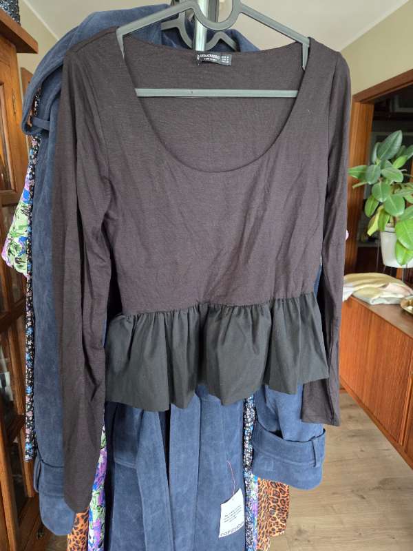 Stradivarius sv.toppur peplum - Nýr