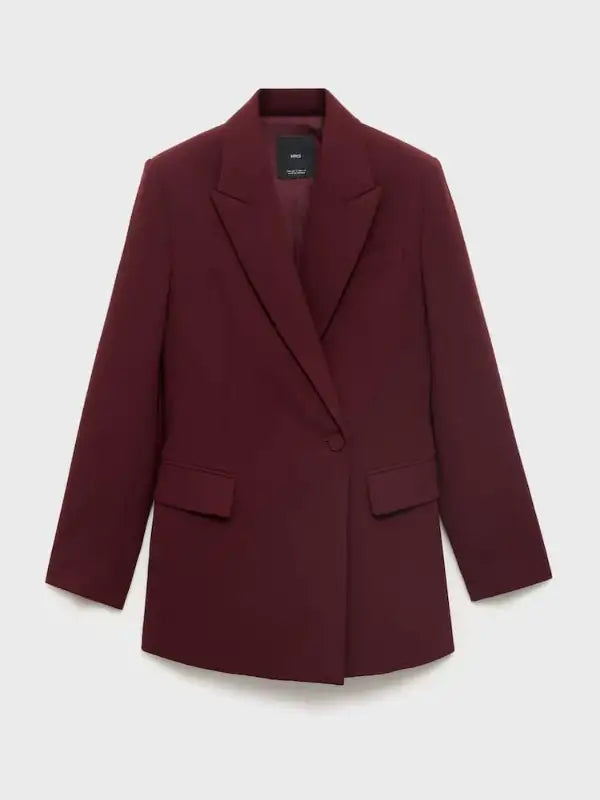 Mango burgundy blazer jakki