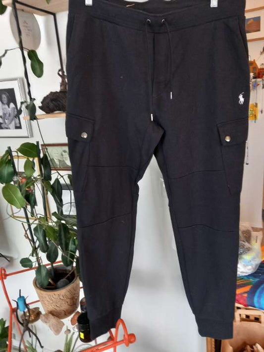 Jioggingbuxur POLO  Svartar
