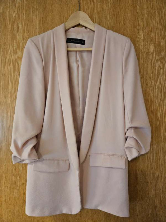 Zara fölbleikur blazer