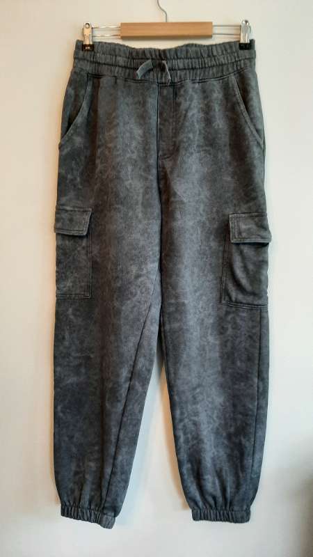 bláar jogging cargo buxur