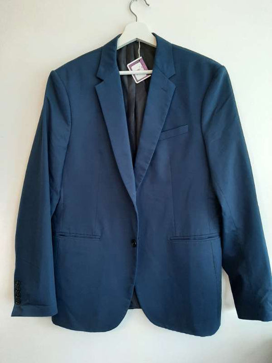 blár blazer jakki