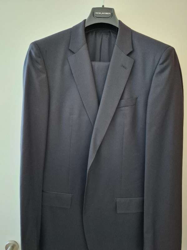 Boss tailored dökkblá jakkaföt