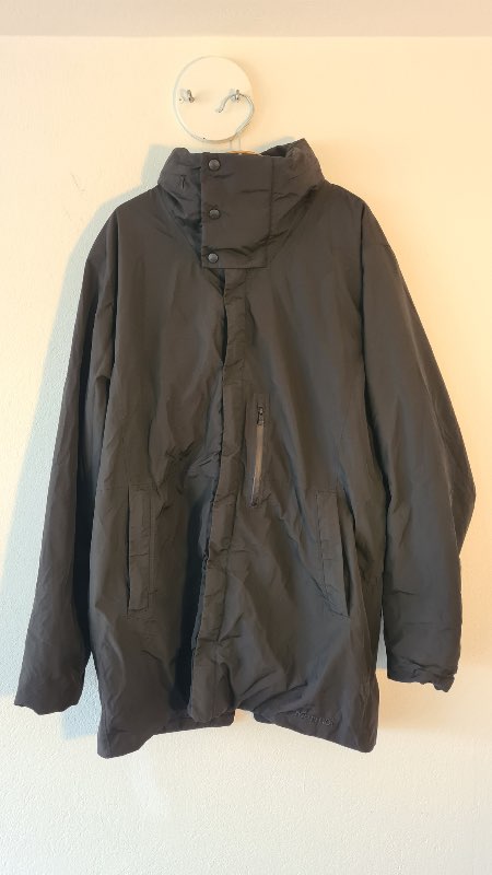 Marmot light coat, water resistant, black