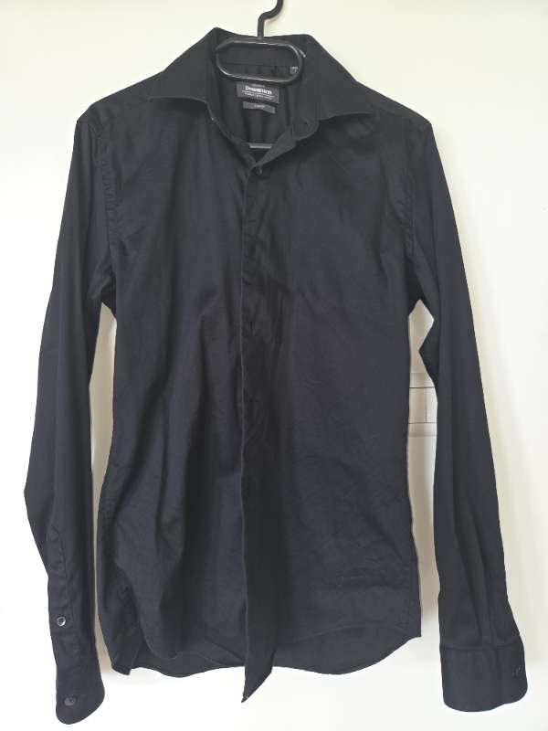 Skyrta - svört slim fit