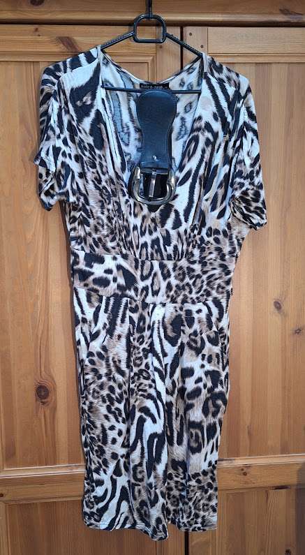 Leopard-print Dress with a belt VAIOA-STAR L \ XL