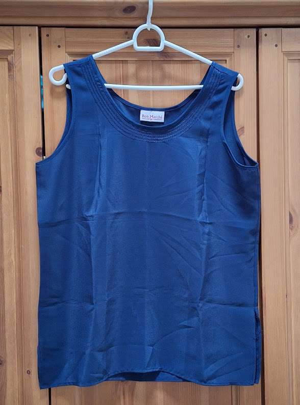 Women's tank top navy BON MARCH'E 16