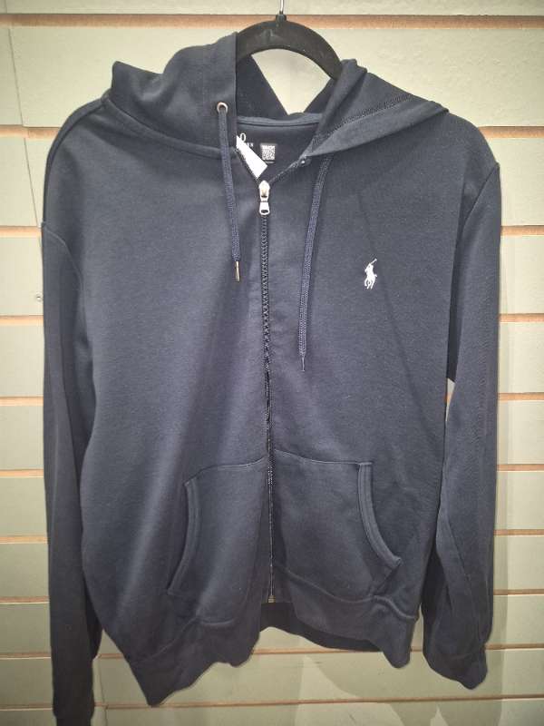 Ralph Lauren rennd hettupeysa blá M