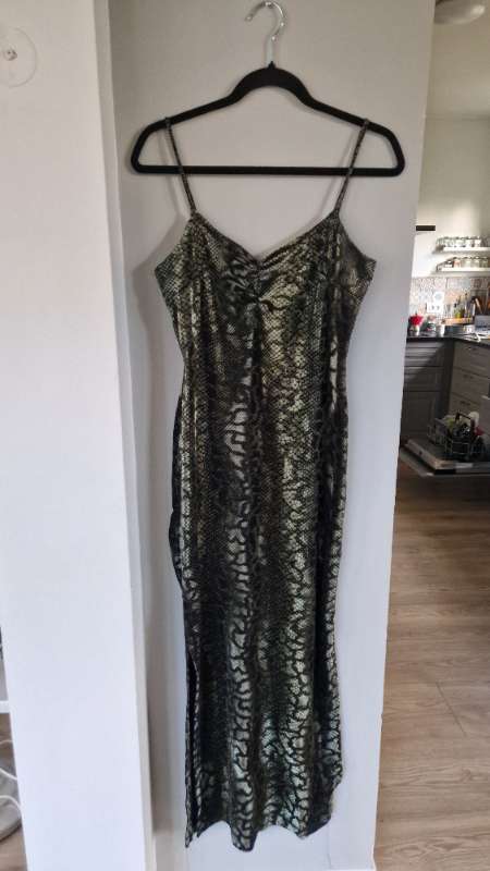 Grænn snakeskin mynstur