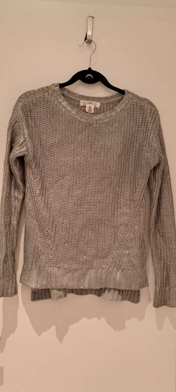 H&M silfur peysa xs