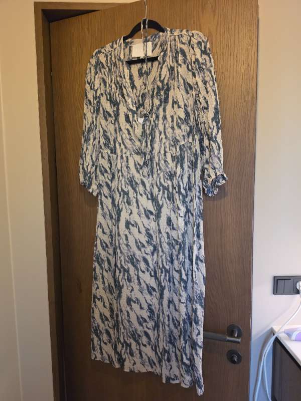Kjóll blár/beige