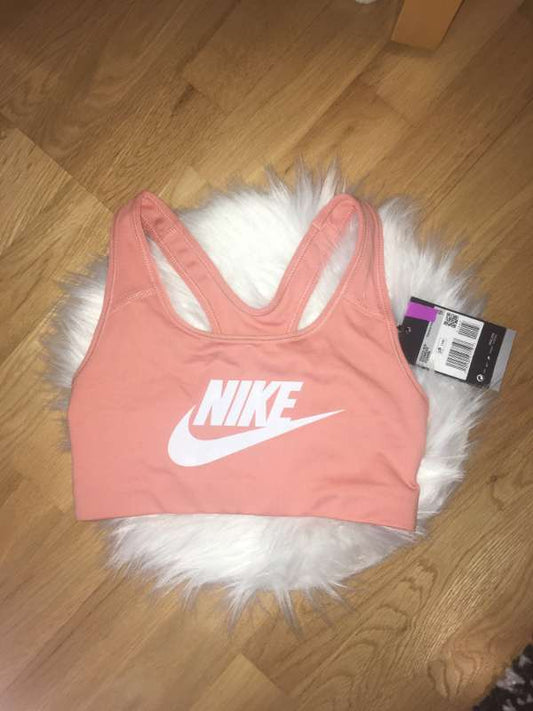 Ljósappelsínugulur nike ræktartoppur ónotaður