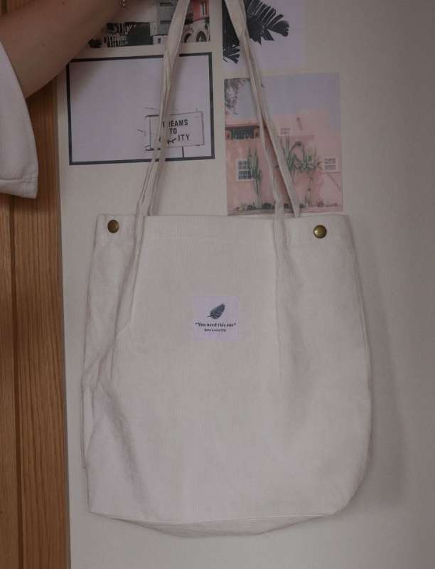 hvít tote bag