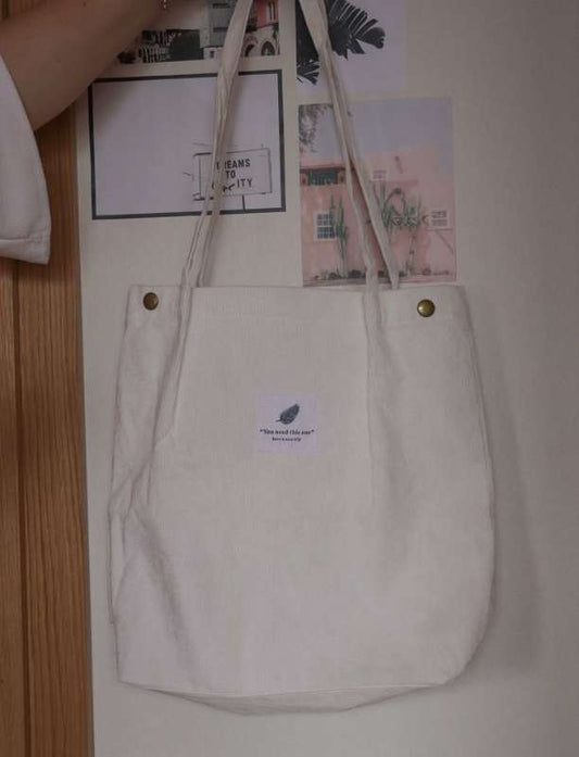 hvít tote bag