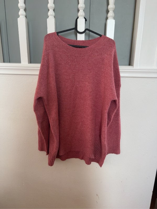 Only oversized prjónapeysa bleik