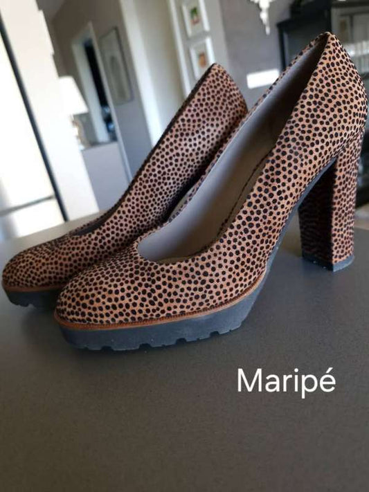 Maripé leopard hælar