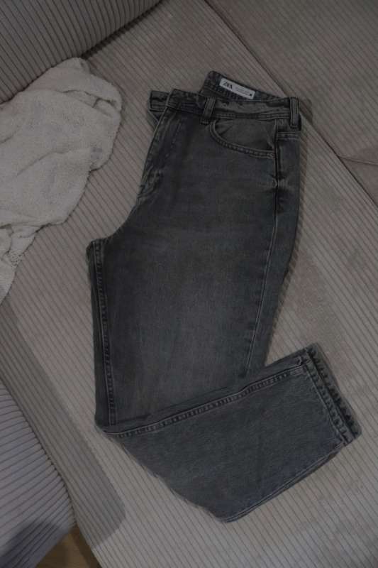 Zara gráar gallabuxur