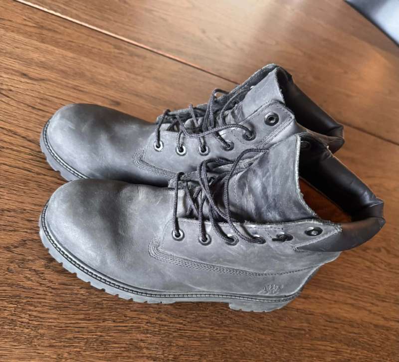 Svartir Timberland skór