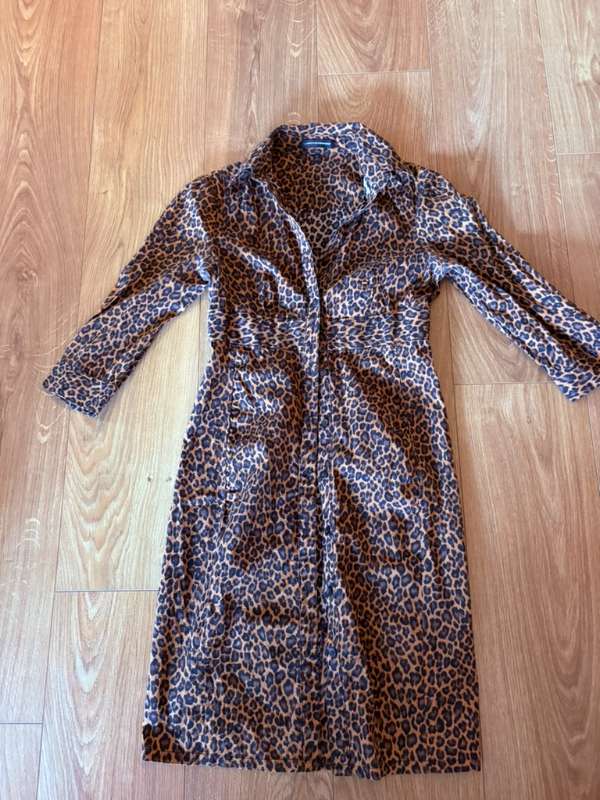 Leopard vintage kjóll