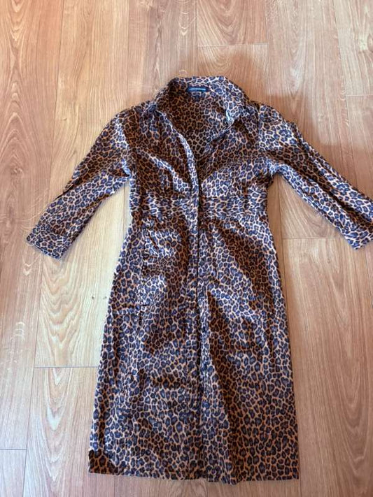 Leopard vintage kjóll