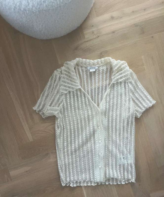 off white stuttermaskyrta Monki
