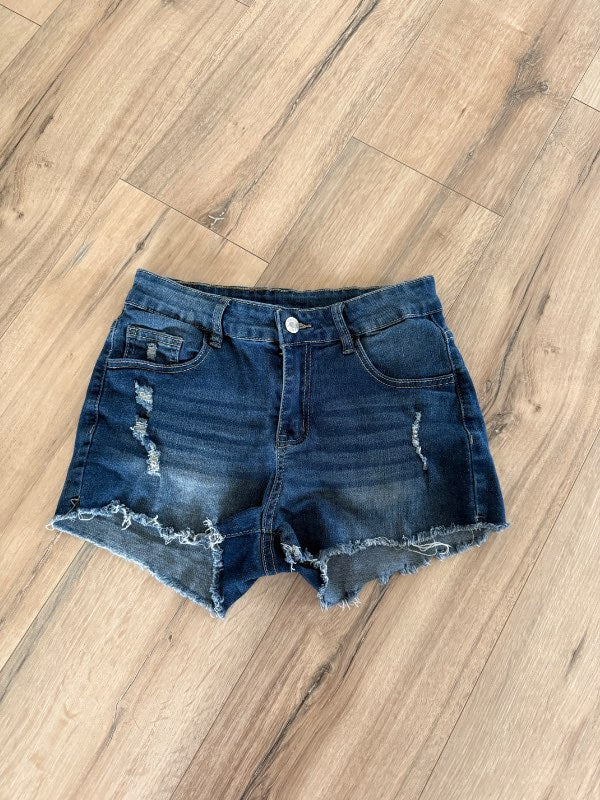 Denim Stuttbuxur
