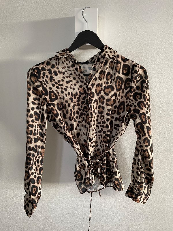 Leopard zara blússa