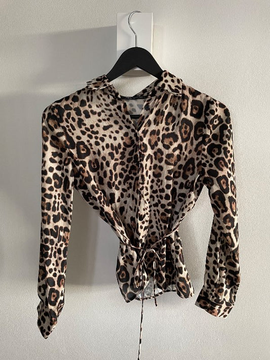 Leopard zara blússa