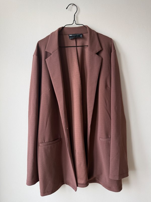 Asos jogging blazer brúnn St40