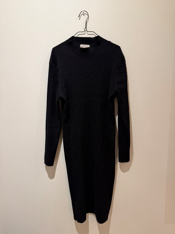 H&m svartur knit dress st XL