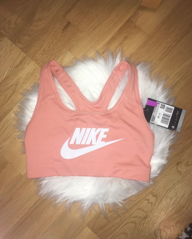 Ljósappelsínugulur nike ræktartoppur