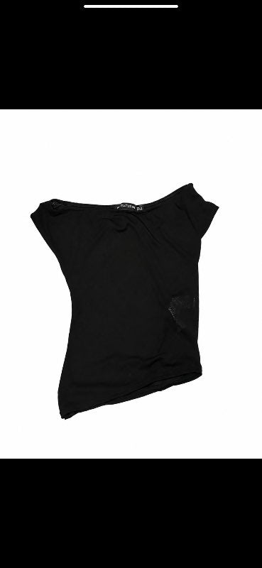 PLT off shoulder svartur bolur