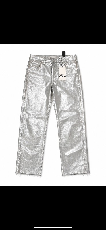 Zara silfur gallabuxur
